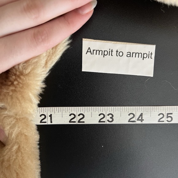 VTG 60's 70's Sears Fashion Place Faux Fur Coat Mid Century Sz M Camel Brown - Picture 6 of 8